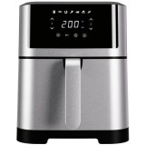 Friteuza cu aer cald PC-FR 1269, 8 L, 1800 W, 7 programe, Negru/Inox