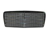 Grila radiator MERCEDES Clasa E W124 (Sedan/COUPE/CABRIO/Combi) 1993-06.1996, fata, 7 dungi; cromat; complet