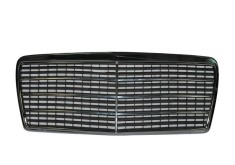 Grila radiator MERCEDES Clasa E W124 (Sedan/COUPE/CABRIO/Combi) 1993-06.1996, fata, 7 dungi; cromat; complet