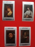 YEMEN, REMBRANDT - 4 VALORI MNH IMPERF.