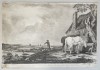 Paul Potter &quot;Cai adapandu-se&quot; acvatinta 1805, Animale, Cerneala, Altul