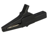 Bornă crocodil neagră 32A 1kVDC 20mm