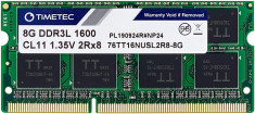 Memorie Laptop, Timetec Hynix, IC 8GB PC3L-12800 DDR3L, Unbuffered, SODIMM 2Rx8 512x8 1.35V, CL11, Dual Rank 204 PIN foto