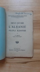 Nicolae Iorga - Breve Histoire de l&#039;Albanie et du Peuple Albanais ( 1919 ) Albania istoria Albaniei prima editie princeps