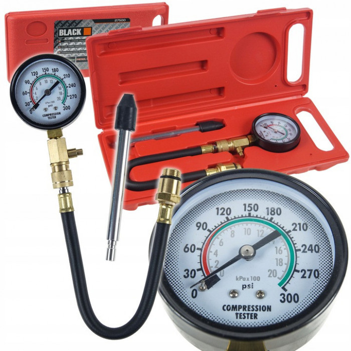 Kit tester compresie pentru motor pe benzina (27500)