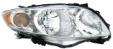 Far Toyota Corolla (E14/E15), 2009-06.2010, Manual, tip bec HB3+HB4, omologare SAE, versiunea USA, negru, 81150-02680, Stanga, TYC