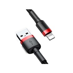 Cablu Lighting 2.4A 0.5m Baseus negru-rosu