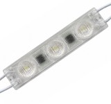 Modul LED 220V AC, 3 LED SMD3030, 1.5W, IP67, alb rece, 72x16x11mm, pentru reclame si exterior