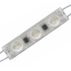 Modul LED 220V AC, 3 LED SMD3030, 1.5W, IP67, alb rece, 72x16x11mm, pentru reclame si exterior