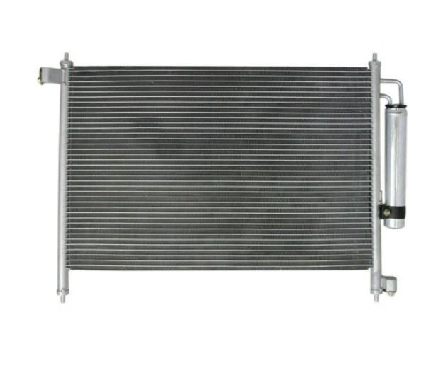 Condensator climatizare Honda FRV, 07.2005-09.2009, motor 2.2 iCTDI, 103 kw diesel, cutie manuala/automata, full aluminiu brazat, 620(580)x390(370)x1