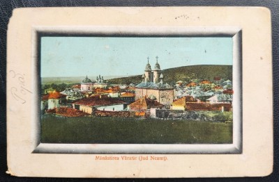 Manastirea Varatec (Jud. Neamt) - 1912 - printata, color, circulata la Slanic (Bacau), timbre detasate, Editura F.Ruckenstein foto