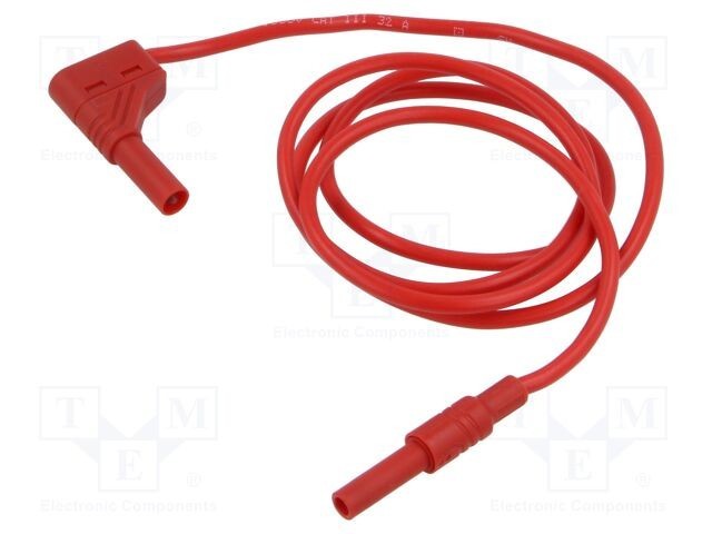 Cablu de măsurare 32A 1m roșu HIRSCHMANN T&amp;M