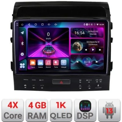 Navigatie Toyota Landcruiser 200 V8 2007-2015 cu navi si 360 Android radio gps internet 4+64 InCell Display 1K KIT-381-360+EDT-E209-RK CarStore Techno foto