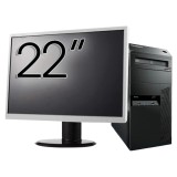 Pachet Calculator Second Hand Lenovo ThinkCentre M83 Tower, Intel Pentium G3220 3.00GHz, 8GB DDR3, 500GB HDD, DVD-ROM + Monitor 22&amp;quot; NewTechnology