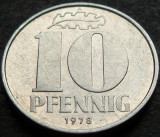 Cumpara ieftin Moneda 10 PFENNIG RDG - GERMANIA DEMOCRATA, anul 1978 *cod 3066 B, Europa