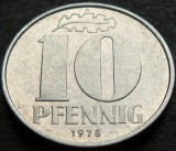 Cumpara ieftin Moneda 10 PFENNIG RDG - GERMANIA DEMOCRATA, anul 1978 *cod 3066 B, Europa