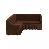 Cumpara ieftin Husa coltar din bumbac elasticizat Maro Inchis- HEP118