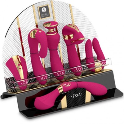 SHUNGA - DISPLAY OF 6 FUCHSIA INTIMATE MASSAGERS foto