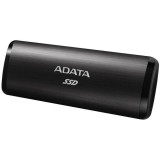 SSD extern ADATA SE760 metal, 1TB Type-C, up to 1000MB/s, multiplatform, cable Type-C-C, cable Type-C-A, Negru, A-data