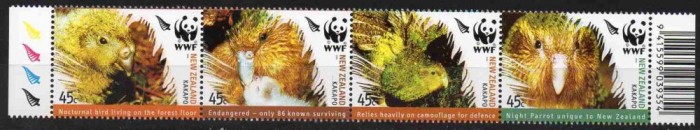 NOUA ZEELANDA 2005, Fauna - WWF, serie neuzata, MNH