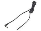 Cablu Alimentare 1,5m DC 5,5/2,5 Mufă Unghi Negru 2x0,5mm2, WEST POL