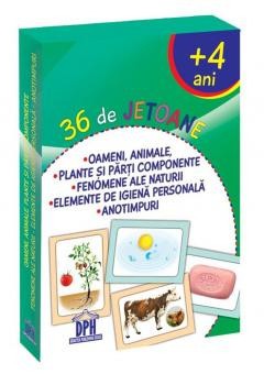 Oameni, Animale, Plante, Fenomene Ale Naturii, Elemente De Igiena, Anotimpuri - 36 De Jetoane, - Editura DPH foto