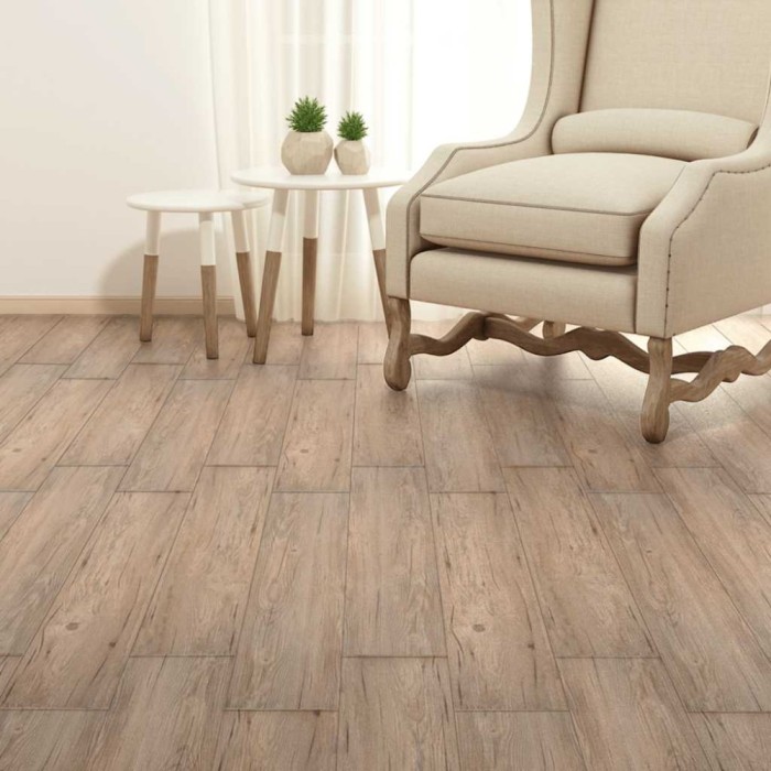 vidaXL Plăci pardoseală autoadezive stejar maro 5,21 m&sup2;, 2 mm PVC 330180