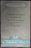 Cumpara ieftin CULEGERE POEZII PT RECITATORI&amp;CITITORI ARTISTICI/AUTORI ROMANI CONTEMPORANI/1955