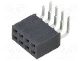 Conector şiruri pini mamă 8 PIN 2,54mm aurit THT SAMTEC