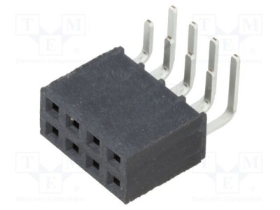Conector şiruri pini mamă 8 PIN 2,54mm aurit THT SAMTEC foto