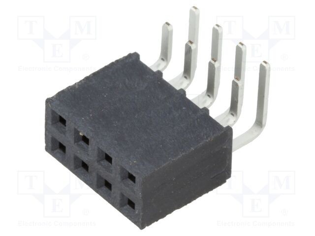 Conector şiruri pini mamă 8 PIN 2,54mm aurit THT SAMTEC