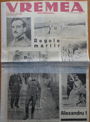 2 ziare Vremea din 1934 si 1943 foto