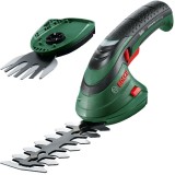 Bosch Isio - Masina de tuns gard viu cu 1 acumulator Li-Ion 3.6 V 1.5 Ah 12 cm accesorii