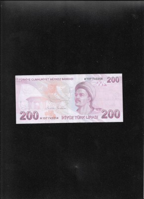 Turcia 200 lire 2009 seria137743254 foto
