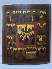 Icoana Praznicar, Invierea,19th, doc. RARA, 44.1x37,2cm foto
