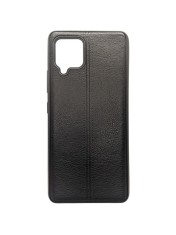 Husa Telefon Silicon Samsung A42 5G a426 Black Leather
