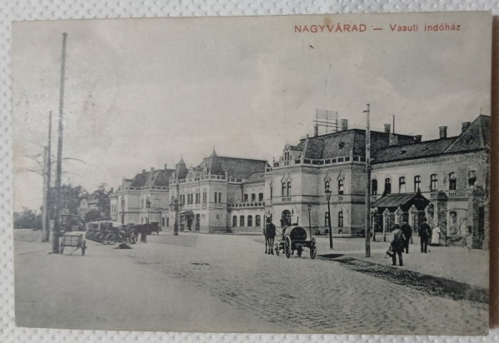 Carte Postala, Oradea, Gara, 1927