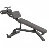 Banca Abdomene Declinata Ajustabila Sportmann B1037 FitLine Training, Negru/Alb/Maro, [Dimensiuni] 