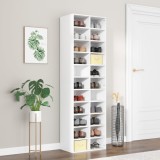 VidaXL Pantofar, alb, 54x34x183 cm, PAL