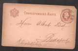 Austria 1881 Postal History Rare Postcard Corresp. VIENNA to BUDAPEST D.366