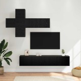 vidaXL Set comodă TV Pe perete 3 pcs Lemn prelucrat 3438599