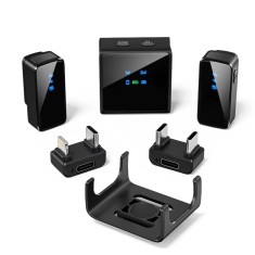 Lavaliera Wireless 2.4GHz Profesionala, Ultra-Compacta, CRISTALIS SALE&trade;, Plug &amp; Play, Compatibila Android / iPhone / Camera/Laptop