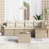 VidaXL Set de canapele pentru grădină 6 pcs 242.5 x 132.5 x 85 cm 3345371