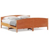Cumpara ieftin Cadru de pat fara saltea, maro ceruit 180x200 cm lemn masiv pin