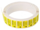 Etichetă autoadezivă ESD galben-negru 12x22mm 1000buc