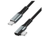 Cablu USB 3.2 Gen 2 USB C mufă unghi 0,5m 100W LOGILINK