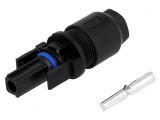 Conector solar mamă 4mm2 cu contacte crimpat SOLARLOK, TE Connectivity