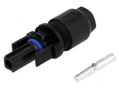 Conector solar mamă 4mm2 cu contacte crimpat SOLARLOK