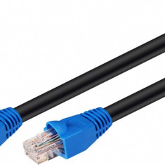 Cablu de retea de exterior UTP cat 6 20m Negru, Goobay 94392