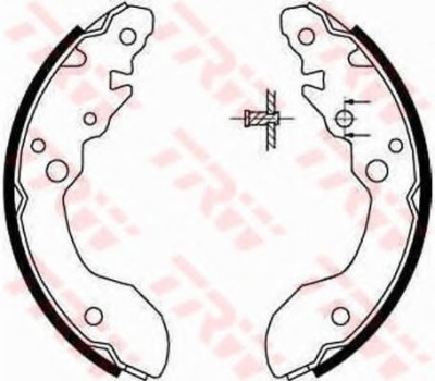 Set saboti frana SUZUKI VITARA Cabrio (ET, TA) (1988 - 2002) TRW GS8671 foto